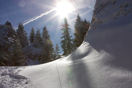 An einem Morgen in Lenggries