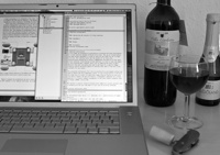 Eine Kiste Arbeit und einen Merlot
